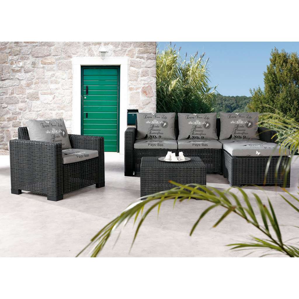 home24 Sitzgruppe Kenia (4-teilig)