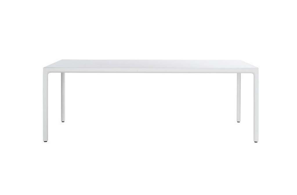 Tribù - Illum Esstisch 265 x 98 cm - 10 linen - Gestell weiß - indoor