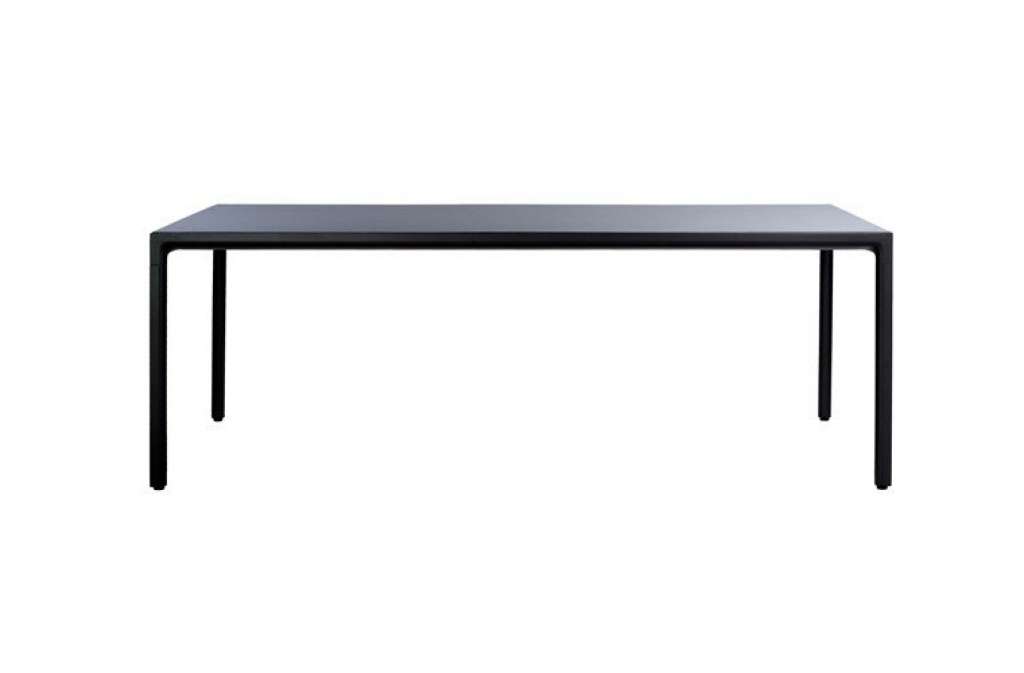 Tribù - Illum Esstisch 210 x 98 cm  - T-teak - Gestell schwarz - indoor