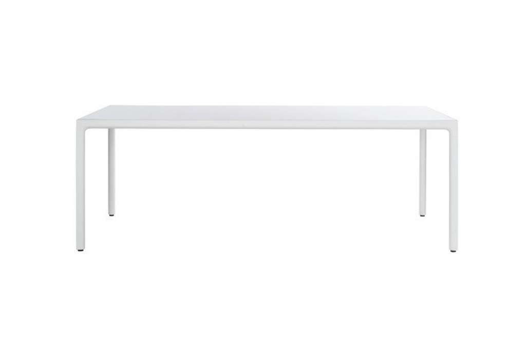 Tribù - Illum Esstisch 265 x 71 cm  - 90 black - Gestell weiß - indoor