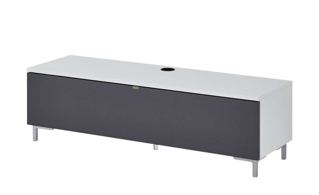 TV-Lowboard  BronX ¦ grau ¦ Maße (cm): B: 130 H: 39 T: 40 TV- & Media Möbel > TV-Racks - Höffner