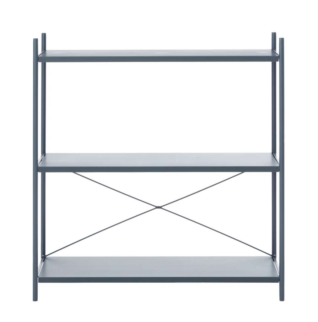 ferm LIVING - Punctual Regal - 1x3 - dunkelblau - indoor