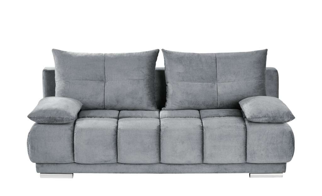 bobb Schlafsofa mit Boxspringpolsterung grau - Flachgewebe Isalie de Luxe ¦ grau ¦ Maße (cm): B: 206 H: 92 T: 105 Polstermöbel > Sofas > Einzelsofas - Höffner