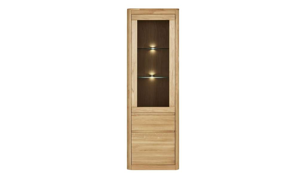 Woodford Vitrine   Boston ¦ holzfarben ¦ Maße (cm): B: 64 H: 200 T: 41 Kommoden & Sideboards > Vitrinen - Höffner