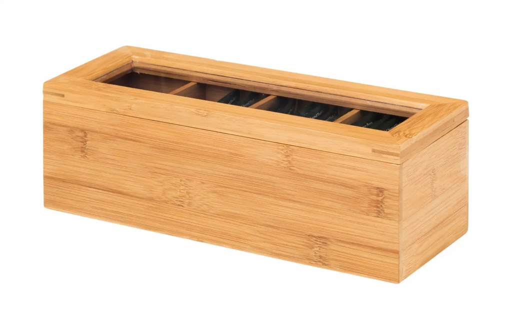 KHG Teebeutelbox ¦ holzfarben ¦ Bambus ¦ Maße (cm): B: 10 H: 9,7 Küchenzubehör & Helfer > Vorratsbehälter - Höffner