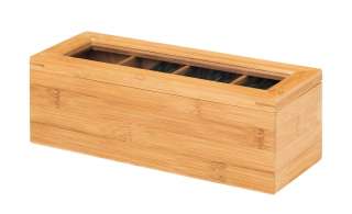 KHG Teebeutelbox ¦ holzfarben ¦ Bambus ¦ Maße (cm): B: 10 H: 9,7 Küchenzubehör & Helfer > Vorratsbehälter - Höffner