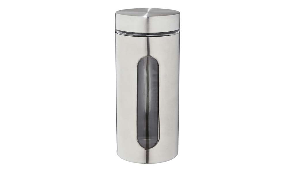 for friends Aufbewahrungsdose mit Sichtfenster 23cm ¦ silber ¦ Edelstahl, Glas  ¦ Maße (cm): H: 23 Küchenzubehör & Helfer > Vorratsbehälter - Höffner