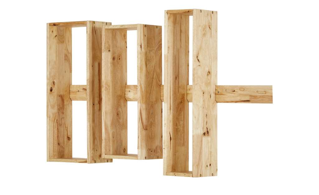 Roomers Wandregal 6-teilig  Nate ¦ holzfarben Regale > Wandregale - Höffner