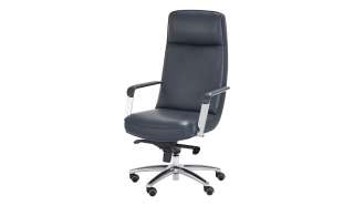Chefsessel grau-blau Schilde ¦ blau Stühle > Bürostühle > Chefsessel - Höffner