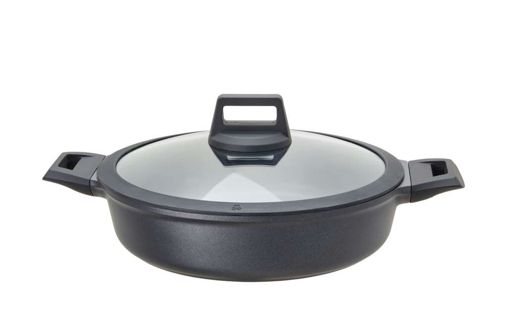 KHG Servierpfanne Aluguss 28 cm  Essential Line ¦ schwarz ¦ Aluminium-Guss ¦ Maße (cm): H: 7,2 Ø: [28.0] Töpfe & Pfannen & Zubehör > Pfannen > Spezial-Pfannen - Höffner