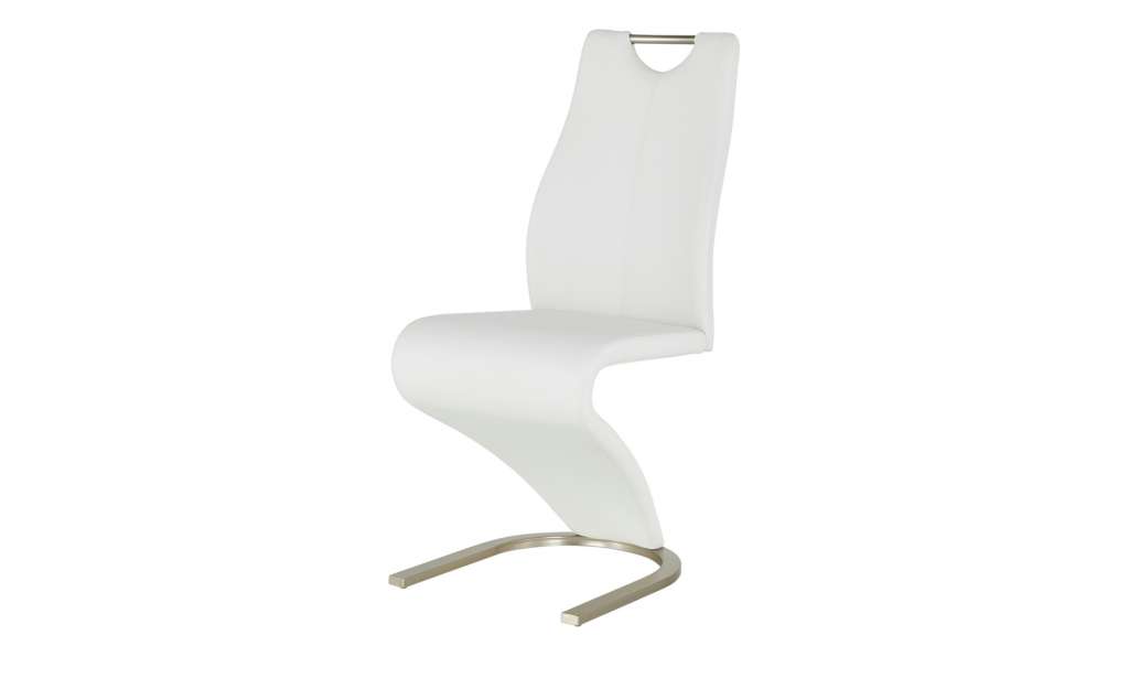 Schwingstuhl  Danilo ¦ weiß ¦ Maße (cm): B: 44,5 H: 99 T: 59,5 Stühle > Freischwinger - Höffner