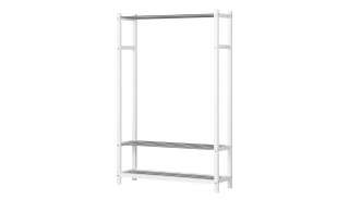 Garderobenständer  Arco ¦ weiß ¦ Maße (cm): B: 106 H: 165 T: 32 Garderoben & Kleiderstangen > Garderoben - Höffner