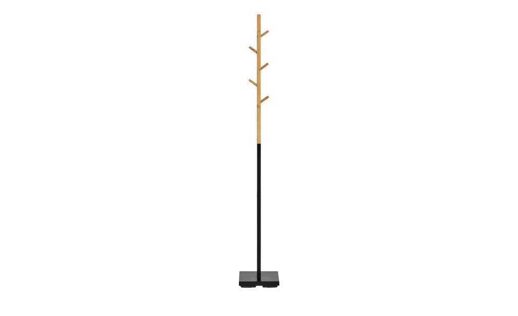 Garderobenständer  Abelia ¦ schwarz ¦ Maße (cm): B: 26 H: 176 T: 26 Garderoben & Kleiderstangen > Garderoben - Höffner