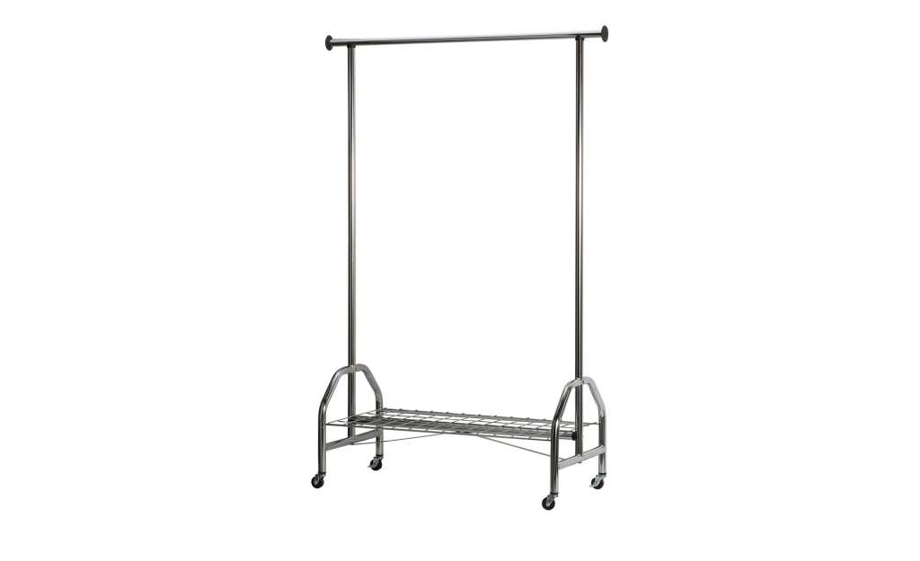 Rollgarderobe  Adina ¦ silber ¦ Maße (cm): B: 120 H: 181 T: 50 Garderoben & Kleiderstangen > Garderoben - Höffner