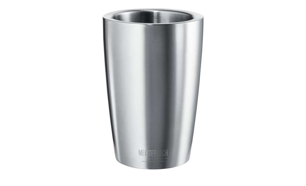 Meisterkoch Flaschenkühler ¦ silber ¦ doppelwandiger Edelstahl, Edelstahl ¦ Maße (cm): H: 19,5 Ø: [13.0] Gläser & Karaffen > Zubehör Weingenuss - Höffner