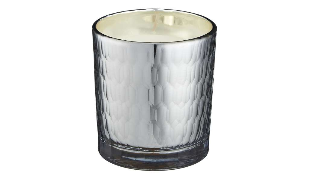 Kerze im Glas ¦ silber ¦ Glas , Wachs ¦ Maße (cm): H: 6 Ø: [7.0] Dekoration > Kerzen & Lichter - Höffner