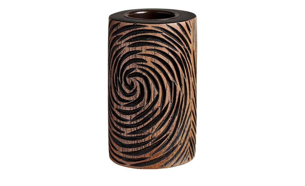 Teelichthalter  Circle ¦ braun ¦ Polyresin (Kunstharz) ¦ Maße (cm): H: 12,5 Ø: [7.5] Dekoration > Kerzen & Lichter > Kerzenständer - Höffner