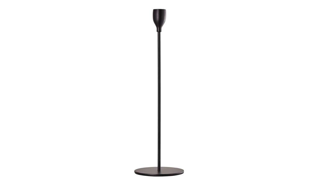 Kerzenhalter ¦ schwarz ¦ Metall ¦ Maße (cm): B: 7,9 H: 33 T: 2,5 Dekoration > Kerzen & Lichter > Kerzenständer - Höffner