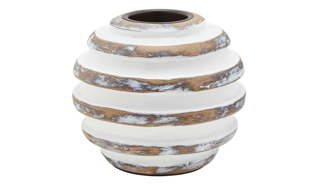Teelichthalter ¦ braun ¦ Polyresin (Kunstharz) ¦ Maße (cm): H: 10 Ø: [12.0] Dekoration > Kerzen & Lichter > Kerzenständer - Höffner