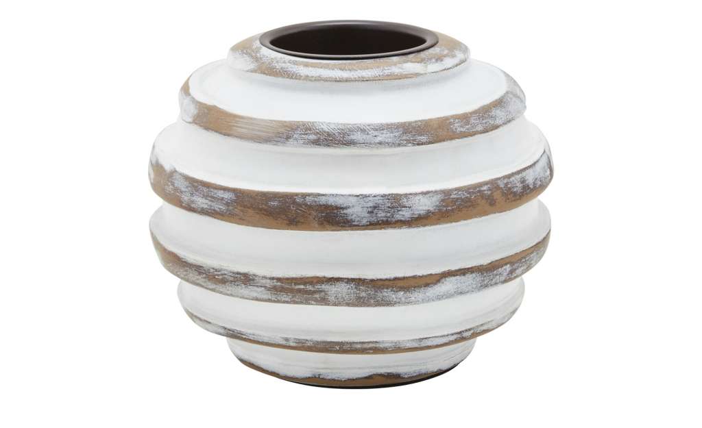 Teelichthalter ¦ braun ¦ Polyresin (Kunstharz) ¦ Maße (cm): H: 8,5 Ø: [11.0] Dekoration > Kerzen & Lichter > Kerzenständer - Höffner