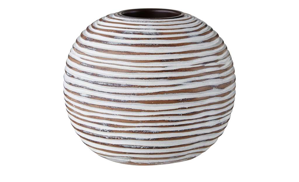 Teelichthalter ¦ braun ¦ Polyresin (Kunstharz) ¦ Maße (cm): B: 12,5 H: 10,5 T: 12,5 Dekoration > Kerzen & Lichter > Kerzenständer - Höffner
