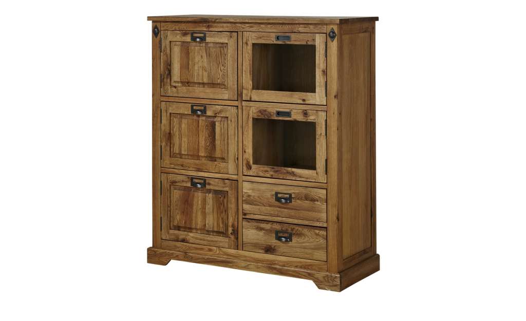 Highboard  Freddy ¦ holzfarben ¦ Maße (cm): B: 120 H: 140 T: 50 Kommoden & Sideboards > Highboards - Höffner