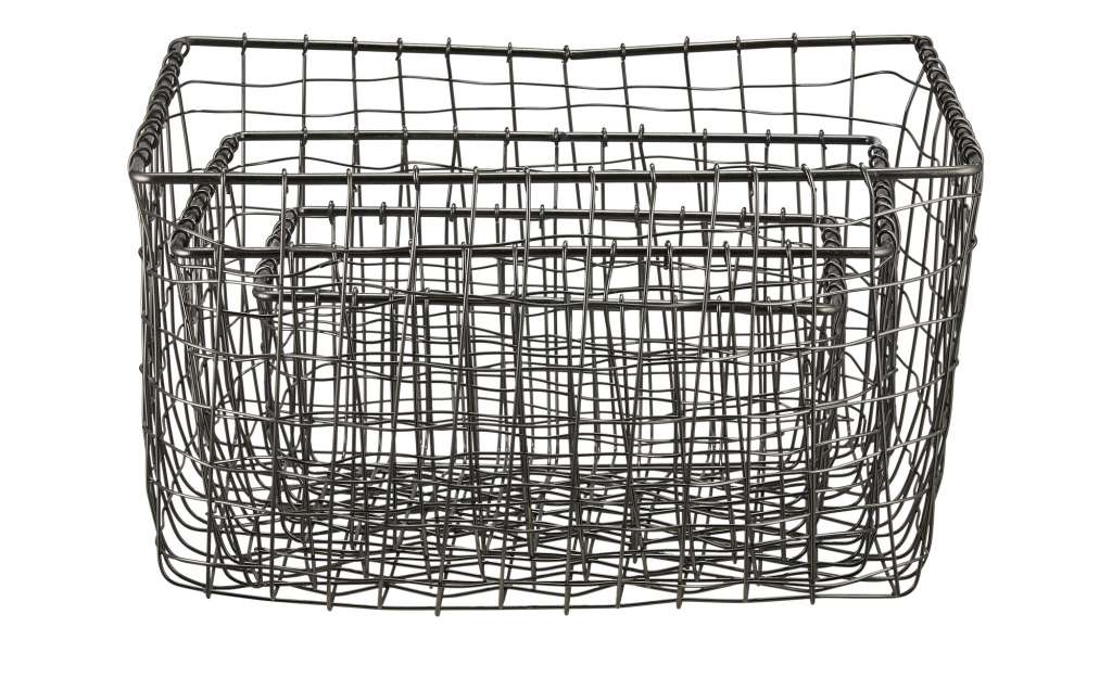 3er-Korbset ¦ schwarz ¦ Metall ¦ Maße (cm): B: 36 H: 22,5 T: 25 Aufbewahrung > Körbe - Höffner