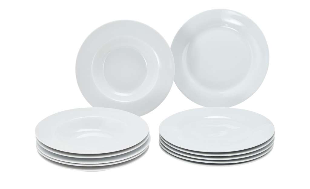 levelone Tafelservice,12-teilig  Mira ¦ weiß ¦ Porzellan Geschirr > Geschirrsets > Tafelservice - Höffner