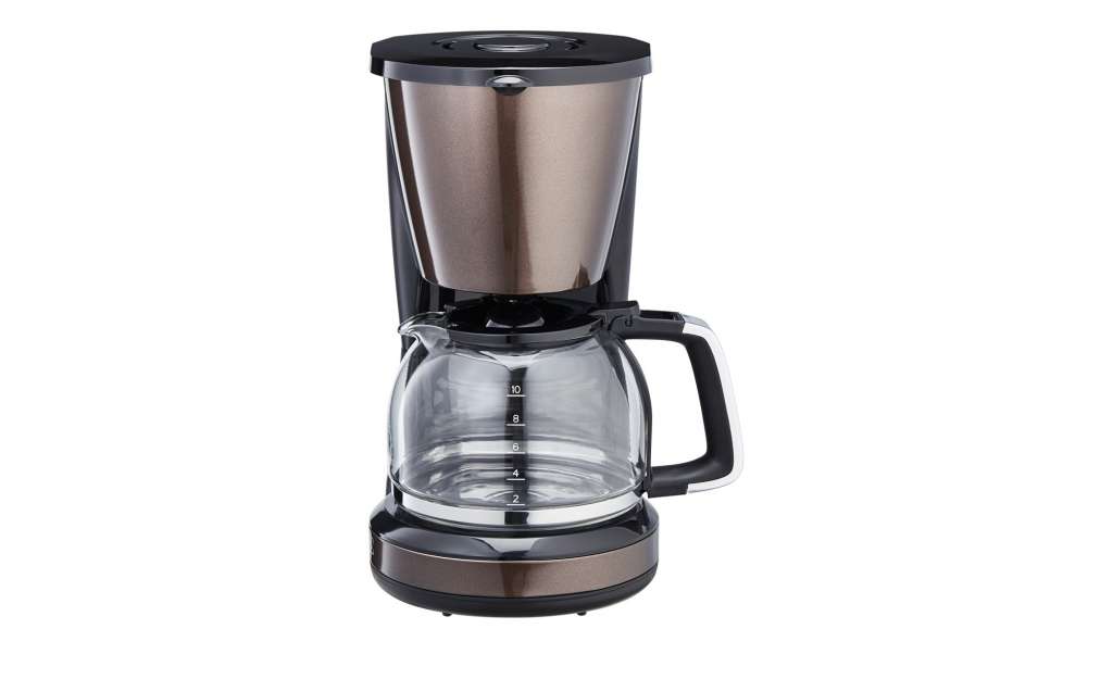 KHG Kaffeeautomat  KA-123(MMS) ¦ braun ¦ Kunststoff ¦ Maße (cm): B: 16,95 H: 31,7 T: 23,7 Elektrokleingeräte > Kaffee & Espressomaschinen - Höffner