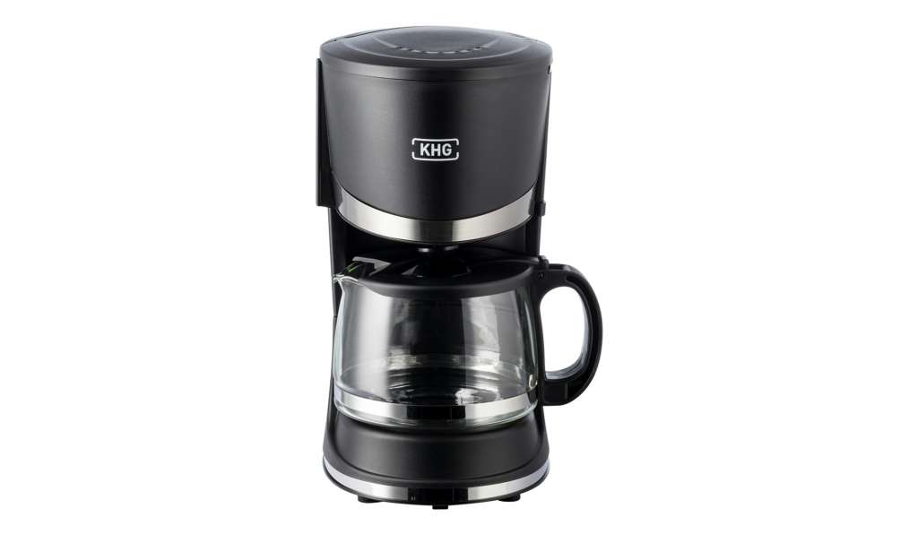 KHG Kaffeeautomat  KA-121 (S) ¦ schwarz ¦ Kunststoff, Glas  ¦ Maße (cm): B: 17 H: 24,5 T: 14 Elektrokleingeräte > Kaffee & Espressomaschinen - Höffner