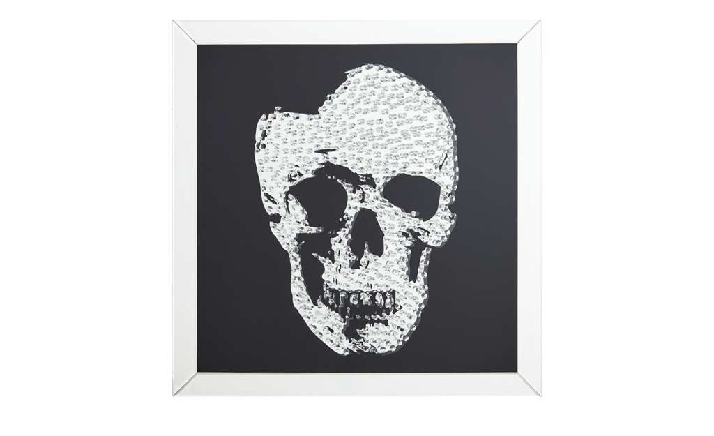 Wandspiegel mit Totenkopf  Xino ¦ verspiegelt ¦ Maße (cm): B: 90 H: 90 T: 4,4 Dekoration > Bilder & Schilder - Höffner