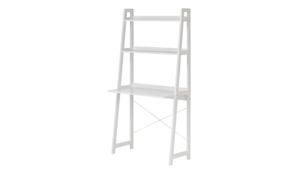 Regal mit Tischplatte  Warnow ¦ weiß ¦ Maße (cm): B: 84 H: 170 T: 36 Regale > Bücherregale - Höffner