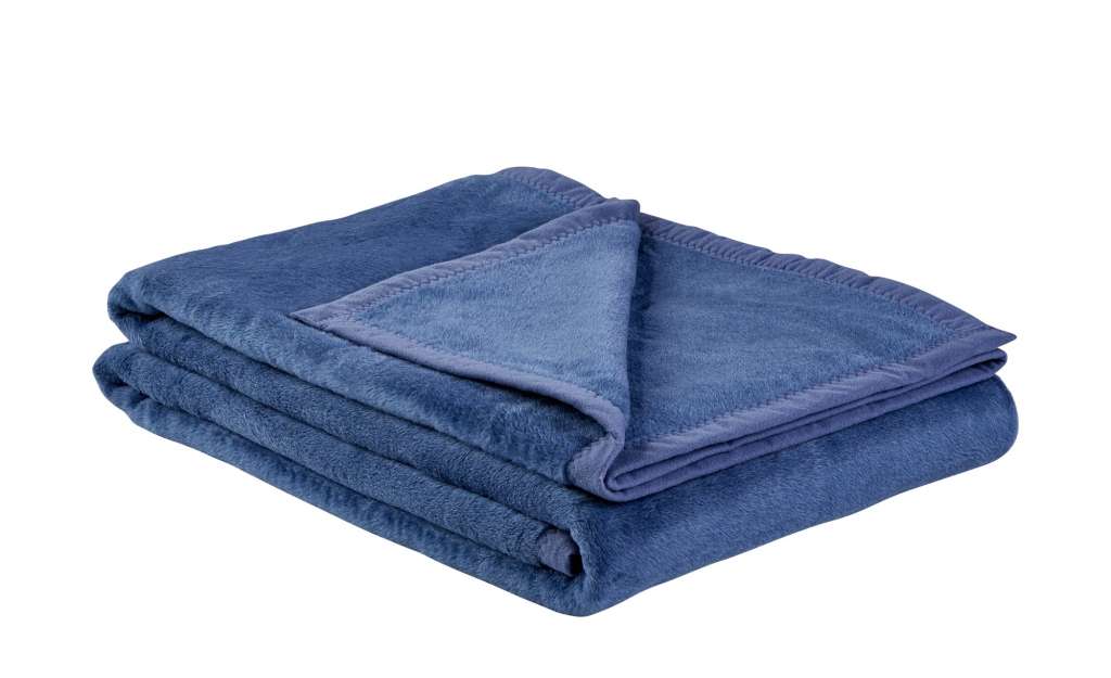 LAVIDA Wohndecke  Catharina ¦ blau ¦ 60% Baumwolle, 40% Polyacryl ¦ Maße (cm): B: 150 Heimtextilien > Kuscheldecken - Höffner