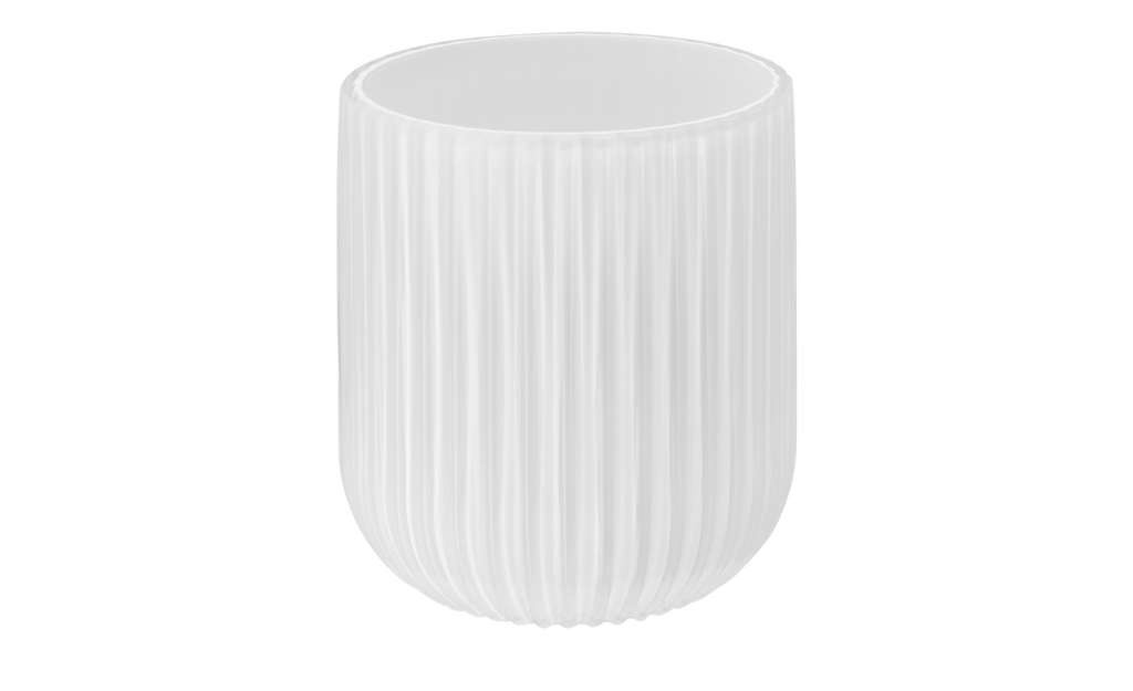 Windlicht ¦ weiß ¦ Glas  ¦ Maße (cm): H: 11,5 Ø: [10.0] Dekoration > Laternen & Windlichter - Höffner