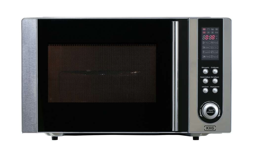 KHG Mikrowelle  MW-23GE ¦ silber ¦ Kunststoff, Edelstahl ¦ Maße (cm): B: 48,5 H: 29,3 T: 41 Elektrokleingeräte > Mikrowellen - Höffner