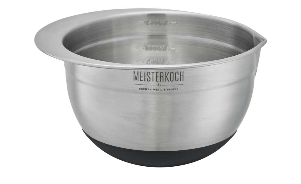 Meisterkoch Schüssel 1,5 Liter ¦ silber ¦ Edelstahl ¦ Maße (cm): H: 10 Ø: [16.0] Küchenzubehör & Helfer > Küchenschüsseln & Rührschüsseln - Höffner