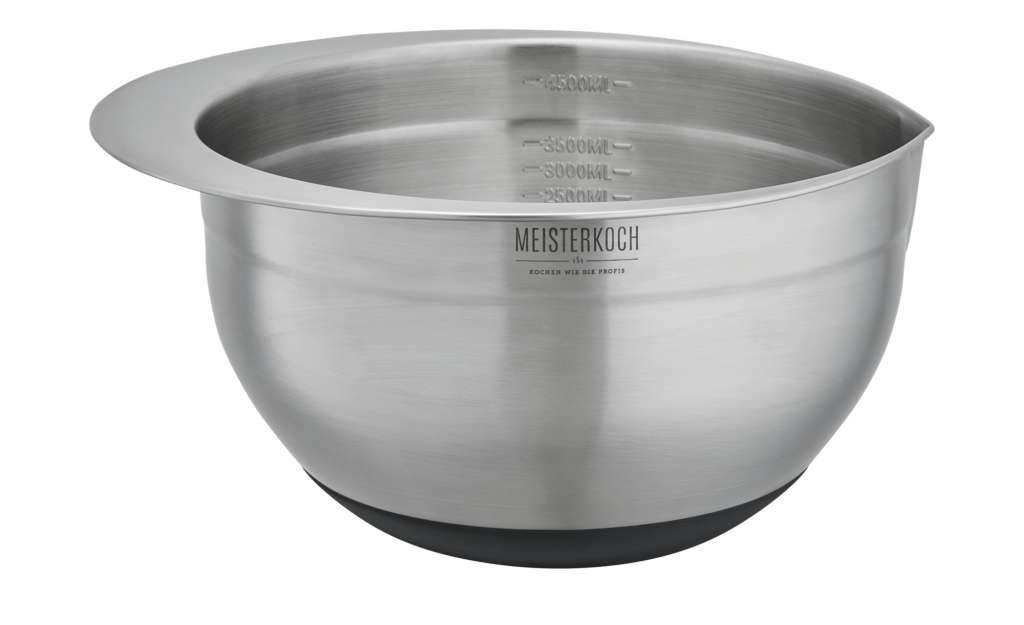 Meisterkoch Schüssel 4,5 Liter ¦ silber ¦ Edelstahl ¦ Maße (cm): H: 14 Ø: [24.0] Küchenzubehör & Helfer > Küchenschüsseln & Rührschüsseln - Höffner