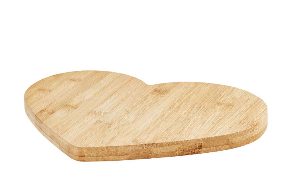 for friends Schneidebrett Herzform ¦ holzfarben ¦ Bambus ¦ Maße (cm): B: 27 H: 1,8 Küchenzubehör & Helfer > Schneidebretter - Höffner