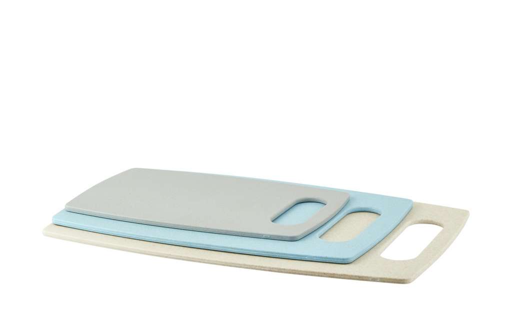 for friends Schneidebrett, 3-teiliges Set ¦ grau ¦ Weizenstroh-FasernH: 0,5 Küchenzubehör & Helfer > Schneidebretter - Höffner