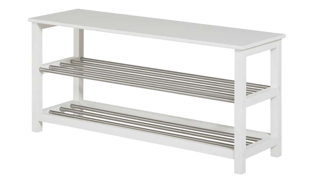 Schuhbank  Arco ¦ weiß ¦ Maße (cm): B: 108 H: 50 T: 34 Regale > Schuhregale - Höffner