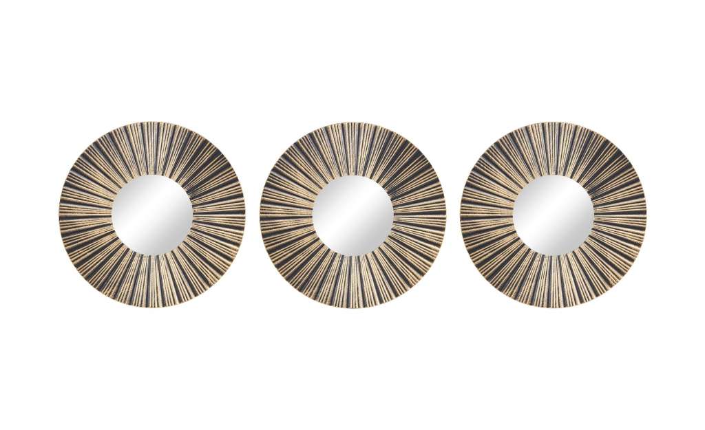 Spiegel 3er-Set ¦ goldØ: [10.5] Dekoration > Spiegel - Höffner