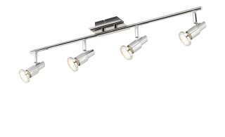 KHG LED-Deckenstrahler mit 4 schwenkbaren Spots ¦ silber ¦ Maße (cm): B: 8,5 H: 13 T: 13 Lampen & Leuchten > LED-Leuchten > LED-Strahler & Spots - Höffner