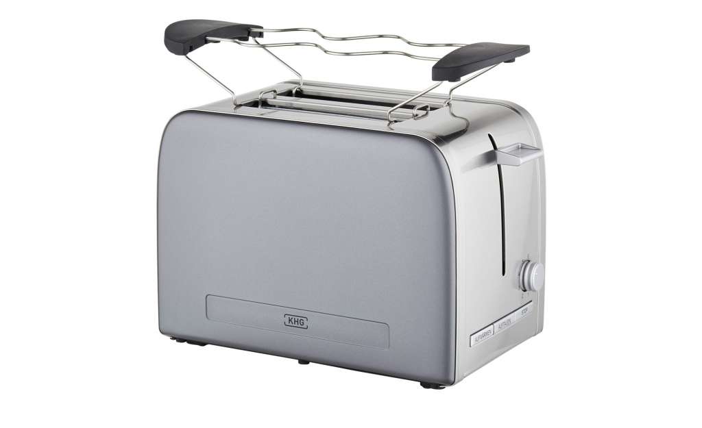 KHG Toaster  TO-1050 (GE) ¦ grau ¦ Edelstahl, Metall-lackiert, Kunststoff ¦ Maße (cm): B: 31,7 H: 18,8 T: 21 Elektrokleingeräte > Toaster - Höffner