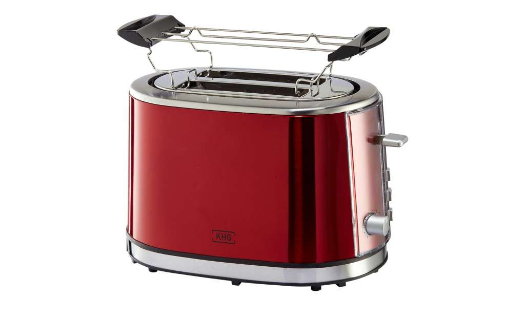 KHG Toaster  TO-852 (MRE) ¦ rot ¦ Metall-lackiert, Kunststoff ¦ Maße (cm): B: 33,5 H: 21 T: 24,5 Elektrokleingeräte > Toaster - Höffner