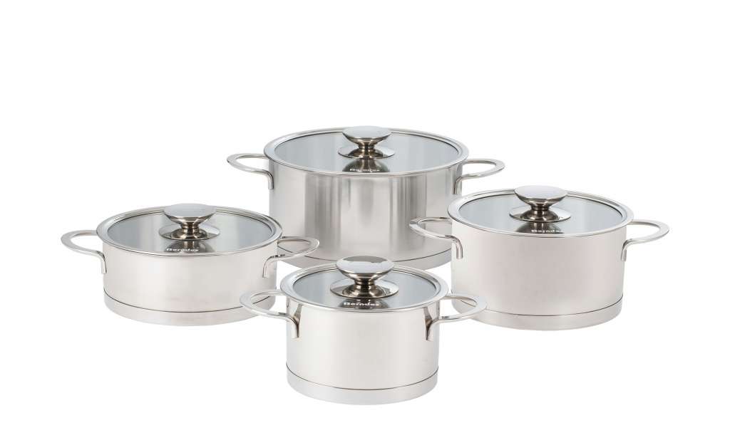 Berndes Topfset 4-teilig  Millesima ¦ silber ¦ Edelstahl Töpfe & Pfannen & Zubehör > Topf und Pfannen-Sets - Höffner