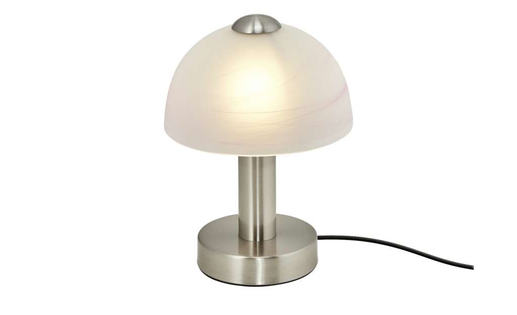 KHG Tischleuchte, Alabaster-Glas Lila ¦ silber ¦ Maße (cm): H: 21,5 Ø: [15.5] Lampen & Leuchten > Innenleuchten > Tischlampen - Höffner