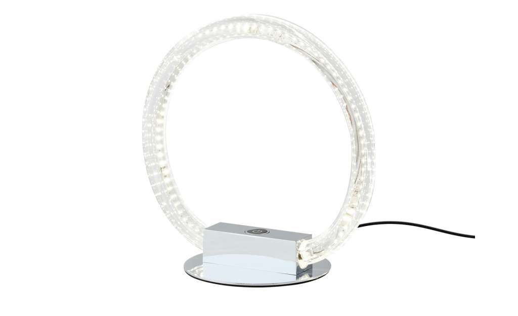 KHG LED-Tischleuchte, Acrylring ¦ silber ¦ Maße (cm): B: 27 H: 27 T: 1 Ø: [26.0] Lampen & Leuchten > Innenleuchten > Tischlampen - Höffner