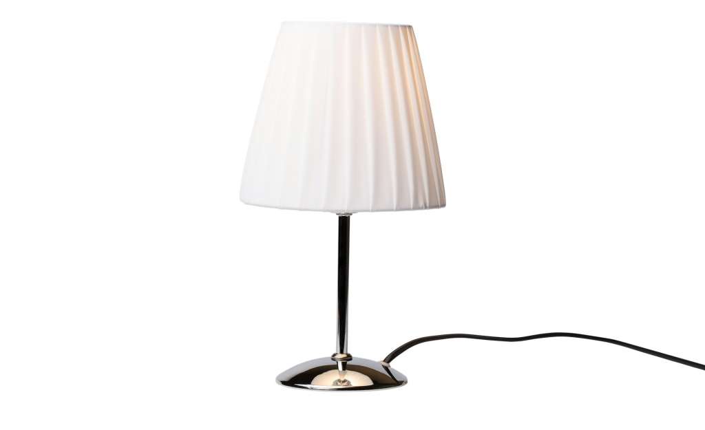 for friends Tischlampe chrom mit weißem Kunststoffschirm ¦ weiß ¦ Maße (cm): H: 29 Ø: [16.0] Lampen & Leuchten > Innenleuchten > Tischlampen - Höffner