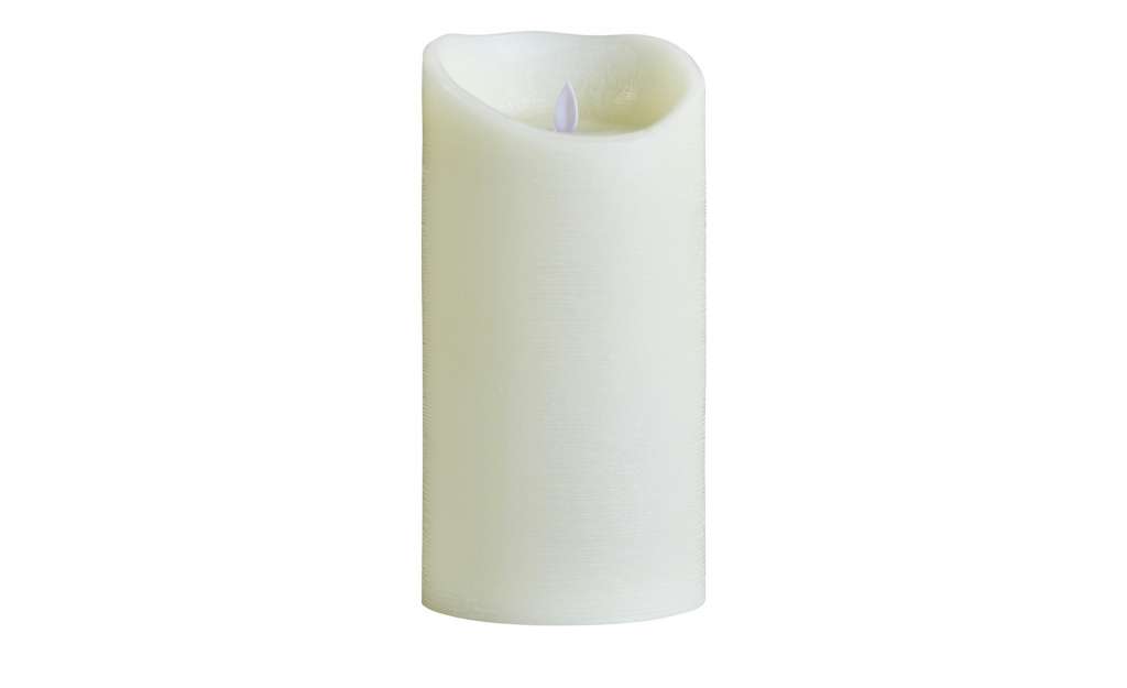 LED Kerze ¦ creme ¦ Plastik, Wachs ¦ Maße (cm): H: 25 Ø: [12.5] Dekoration > Kerzen & Lichter - Höffner