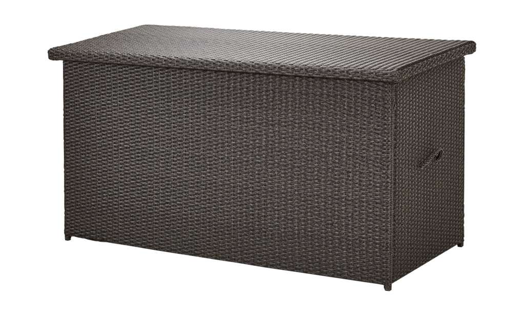 a casa mia Gartentruhe  Padua ¦ grau ¦ Aluminium pulverbeschichtet/ PE-Geflecht ¦ Maße (cm): B: 165 H: 87 T: 80 Garten > Gartenzubehör > Gartenaufbewahrung - Höffner